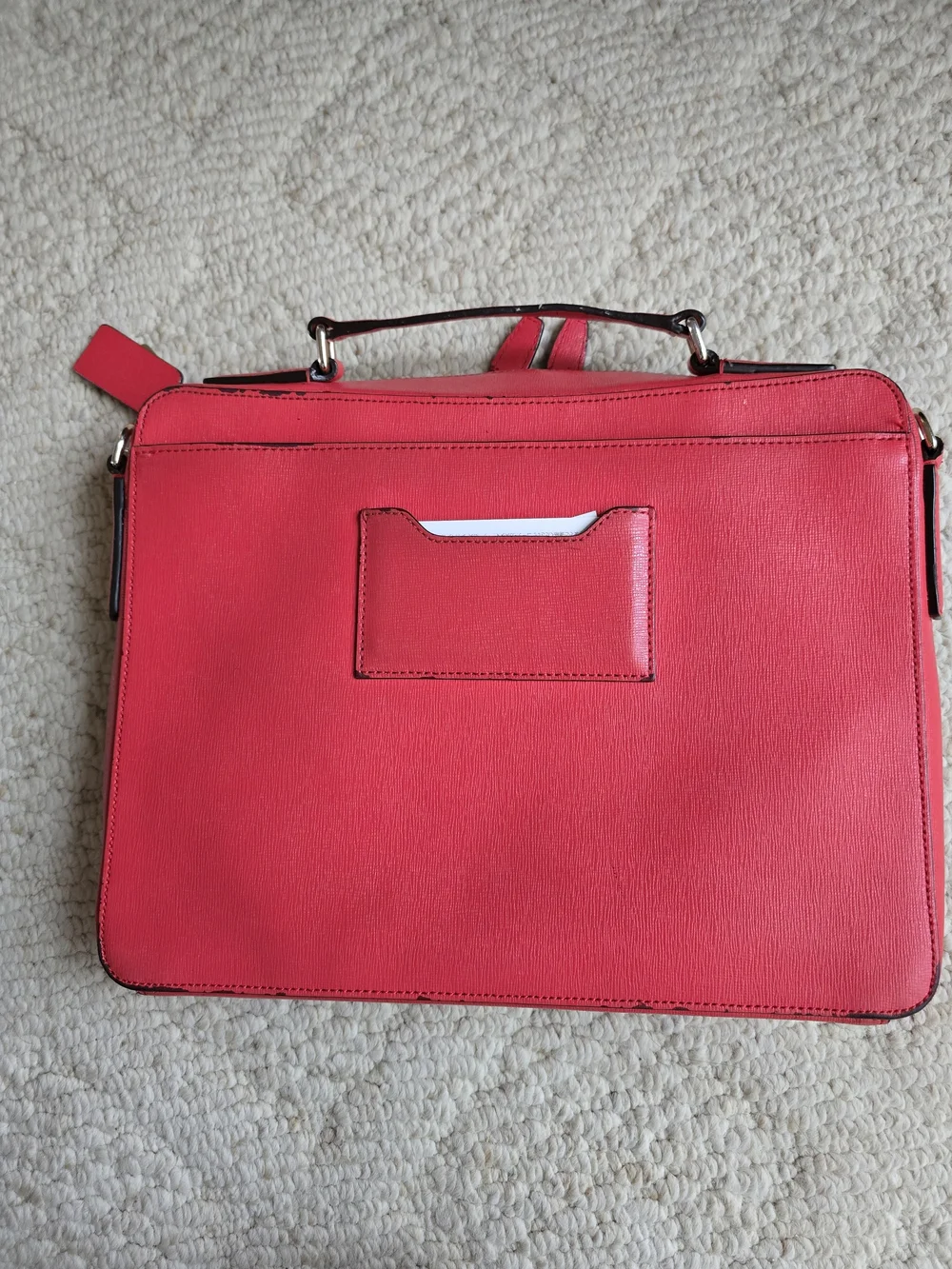 Coach Leather Ipad Carry Case with Gold Hardware